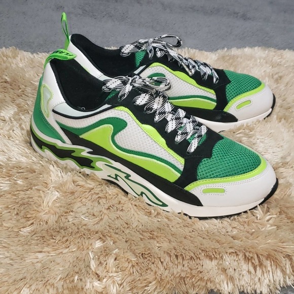Sandro Shoes - Sandro vert fluo flame sneakers sz. 39